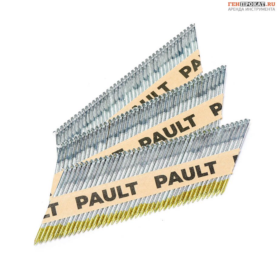 Реечные гвозди PAULT 63х2.8 мм D34/SN34 с кольцевой накаткой, оцинкованные в компании ГенПрокат