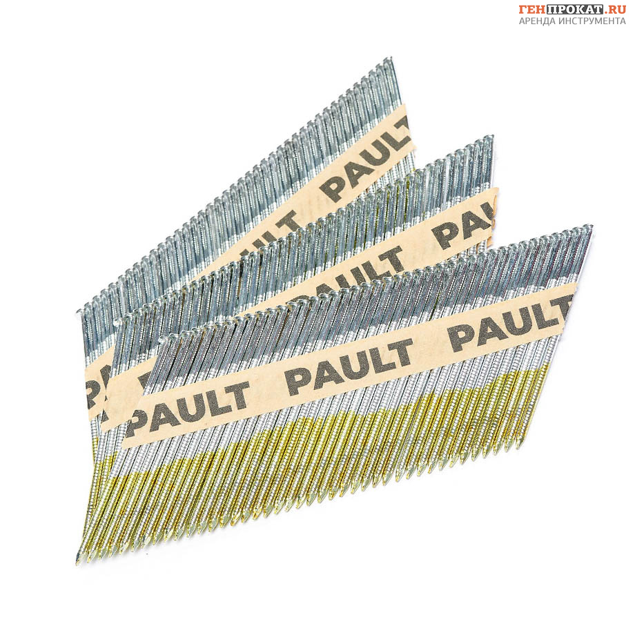 Реечные гвозди PAULT 90х3.1 мм D34/SN34 с кольцевой накаткой, оцинкованные в компании ГенПрокат