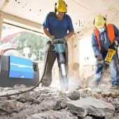 Аренда дизельного компрессора передвижного Borey Borey 180-10BZD с осушителем и ПЖД в компании ГенПрокат